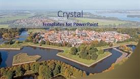  Presentation with traditional - PPT theme with aerial-from-the-traditional-city background and a sky blue colored foreground