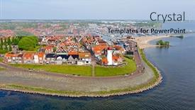  Presentation with traditional medicinal plants - Presentation theme featuring aerial-from-the-traditional-village background and a light blue colored foreground