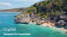  Presentation with indonesia - Amazing theme having aerial-from-the-westcoast backdrop and a teal colored foreground