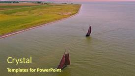  Presentation with dutch - Slide set having aerial-from-traditional-dutch-wooden background and a tawny brown colored foreground