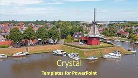  Presentation with aerial refueling - Presentation theme having aerial-from-windmill-de-hoop background and a violet colored foreground