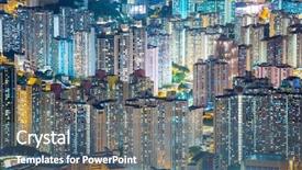  Presentation with residential - PPT theme featuring ice floes floating on the fog water in the lake baikal russia sunset background and a light gray colored foreground