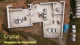  Presentation with rural development - Slide deck enhanced with aerial-image-of-a-new background and a tawny brown colored foreground