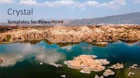  Presentation with granite - Amazing theme having aerial-image-of-the-boulders backdrop and a light blue colored foreground