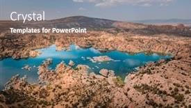  Presentation with granite - Beautiful presentation featuring aerial-image-of-the-boulders backdrop and a coral colored foreground