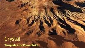  Presentation with moab - PPT layouts enhanced with aerial-landscape-of-mesas background and a tawny brown colored foreground