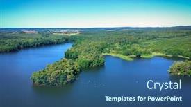  Presentation with poland - Cool new slide set with aerial-landscape-of-the-lake backdrop and a ocean colored foreground