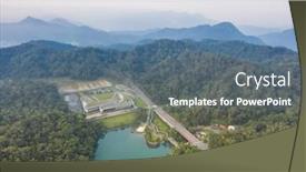  Presentation with landscape - PPT layouts having aerial-landscape-with-famous-xiangshan background and a ocean colored foreground