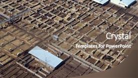  Presentation with united states - Presentation theme having beef cattle slaughting - aerial of a large stock background and a violet colored foreground