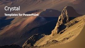  Presentation with maui - Cool new presentation theme with aerial of dormant volcano with crater in haleakala national park maui hawaii backdrop and a dark gray colored foreground