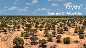  Presentation with landscape - Slides with aerial-of-typical-bush-landscape background and a teal colored foreground