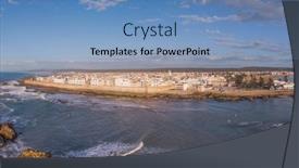  Presentation with atlantic city - PPT layouts having aerial-panorama-of-medieval-essaouira background and a light blue colored foreground
