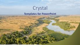  Presentation with river forest - PPT theme featuring aerial-panorama-of-the-dismal and a sky blue colored foreground