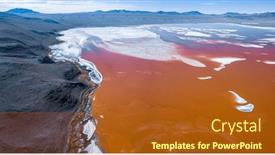  Presentation with salty - Amazing slide set having aerial-panorama-of-the-salty backdrop and a crimson colored foreground