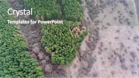  Presentation with mountain - Audience pleasing presentation theme consisting of aerial panorama over a mountain backdrop and a  colored foreground