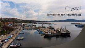  Presentation with bulgarian - Audience pleasing slide deck consisting of panoramic drone view of bulgarian backdrop and a light gray colored foreground