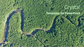  Presentation with mangrove - Slide deck enhanced with aerial-photo-of-mangrove-forest background and a ocean colored foreground