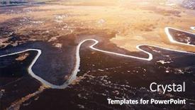  Presentation with drone fire - Colorful slide set enhanced with aerial-photography-of-the-burning backdrop and a tawny brown colored foreground