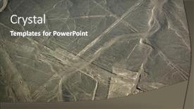  Presentation with lines - Presentation theme consisting of aerial-photography-on-the-lines background and a gray colored foreground