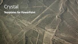  Presentation with lines - Presentation theme consisting of aerial-photography-on-the-lines background and a gray colored foreground