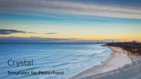  Presentation with sea port - Amazing theme having aerial-scenery-of-the-baltic backdrop and a light blue colored foreground