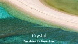  Presentation with tropical - PPT layouts enhanced with aerial-shot-of-the-idyllic background and a ocean colored foreground