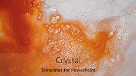  Presentation with salty - Theme having aerial-top-down-view background and a coral colored foreground