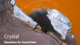  Presentation with color orange - Slide set with aerial-top-down-view background and a gray colored foreground