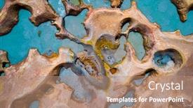  Presentation with sol - Theme having aerial-top-down-view background and a coral colored foreground
