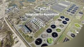  Presentation with sewage - Audience pleasing PPT layouts consisting of aerial-top-view-on-sewage backdrop and a gray colored foreground