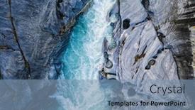  Presentation with mountain view - Colorful presentation theme enhanced with aerial-vertical-view-over backdrop and a seafoam green colored foreground