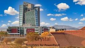  Presentation with aerial - PPT layouts having aerial-view-daytime-of-gaborone background and a  colored foreground