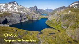  Presentation with flight - Slide deck having aerial-view-flight-over background and a tawny brown colored foreground