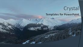  Presentation with camera drone - PPT theme enhanced with aerial-view-flying-over background and a light blue colored foreground