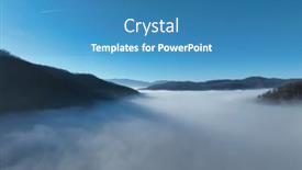  Presentation with camera drone - Slides having aerial-view-flying-over background and a teal colored foreground