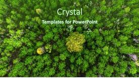 Presentation with drone - PPT theme with aerial-view-from-a-drone background and a forest green colored foreground