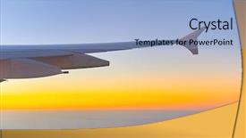  Presentation with jet - Colorful slide set enhanced with aerial view from jet aircraft backdrop and a light blue colored foreground