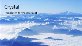  Presentation with aircraft - Audience pleasing PPT theme consisting of aerial view from turbo-prop backdrop and a light blue colored foreground