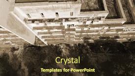  Presentation with communism - PPT theme having aerial-view-ghost-town background and a wine colored foreground