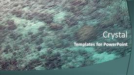 Presentation with sea water - Slides consisting of aerial-view-of-a-clear background and a gray colored foreground