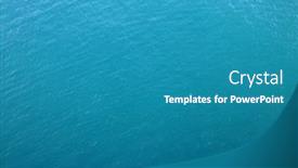  Presentation with clear water - Presentation theme featuring aerial-view-of-a-clear background and a teal colored foreground