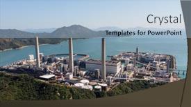  Presentation with coal - PPT theme enhanced with aerial-view-of-a-coal background and a light blue colored foreground