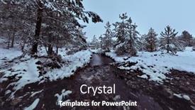  Presentation with forests - Slide set enhanced with aerial-view-of-a-frozen background and a dark gray colored foreground