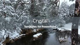  Presentation with forests - Presentation with aerial-view-of-a-frozen background and a gray colored foreground