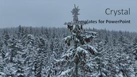  Presentation with river flowing - Slides enhanced with aerial-view-of-a-frozen background and a light blue colored foreground