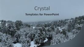  Presentation with river flowing - Presentation with aerial-view-of-a-frozen background and a light blue colored foreground