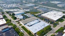  Presentation with rise - Slide deck with aerial-view-of-a-low background and a seafoam green colored foreground