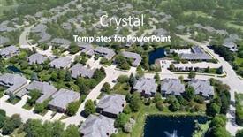  Presentation with ponds - Slides with aerial-view-of-a-luxury background and a gray colored foreground