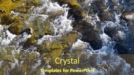  Presentation with mountain view - PPT theme consisting of aerial-view-of-a-mountain background and a tawny brown colored foreground