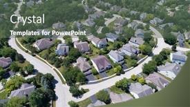  Presentation with neighborhood - PPT layouts consisting of aerial-view-of-a-tree background and a dark gray colored foreground